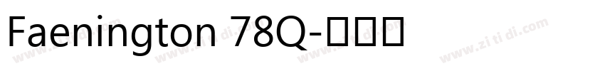 Faenington 78Q字体转换